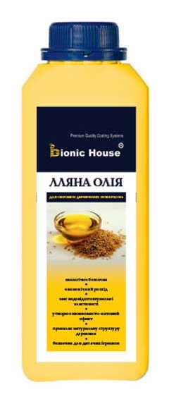 Масло для древесины Bionic House льняное шелковистый мат 1 л