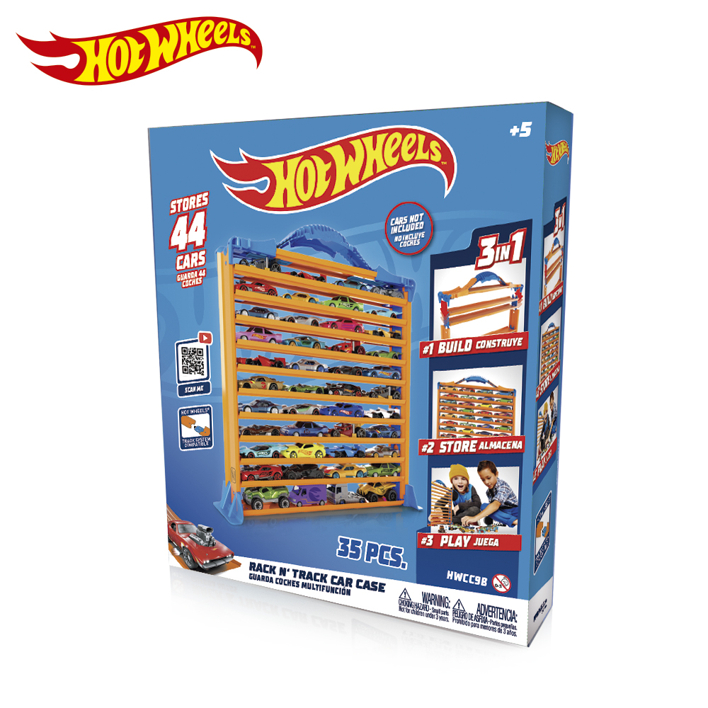Гараж Hot Wheels з доріжками для зберігання машинок HWCC9B