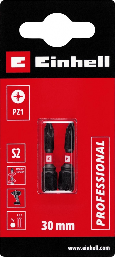 Біта торсіонна Einhell 30 мм S2 PZ1 2 шт. 132040