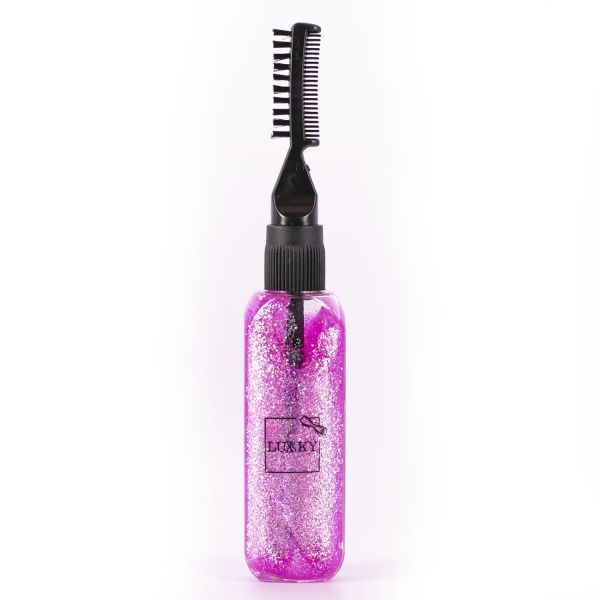 Тушь для волос Lukky с розовыми блестками Т16156