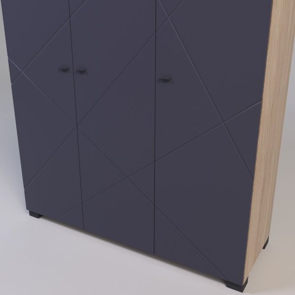 Шафа для одягу Санті Меблі Х-Скаут Х-27 графіт мат / дуб славонія 