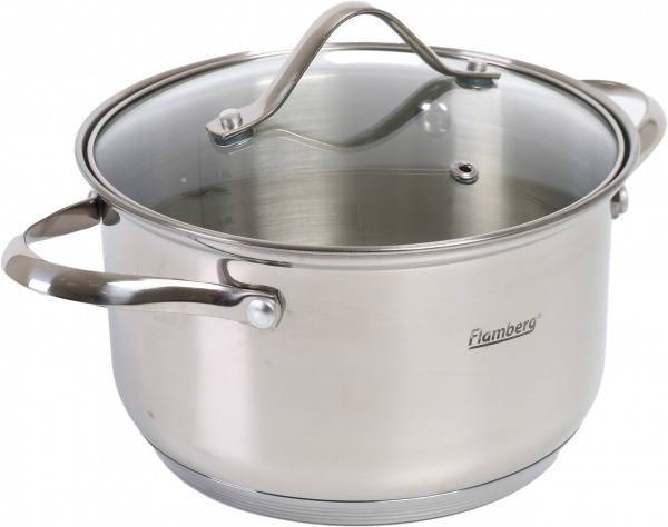 Кастрюля Tradition 2,5 л со стеклянной крышкой Flamberg