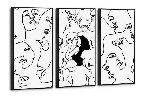 Картина модульная Поцелуй 80x120 см Юрис Проф Арт 