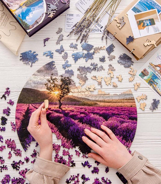 Пазл деревянный Прованс 40 см PuzzleUp 