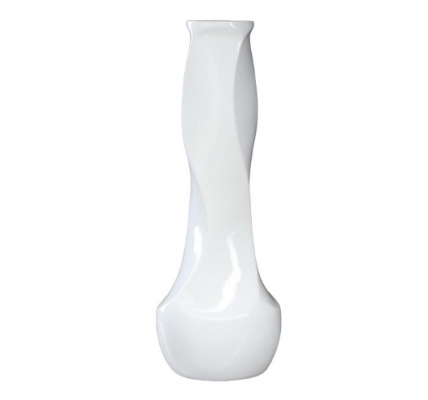 Ваза керамическая Nana ceramics Самбука 42 см білий глянець