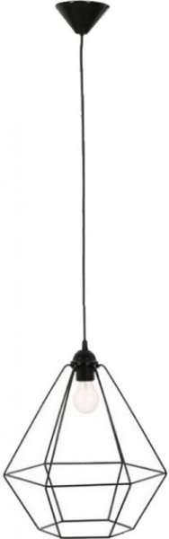 Підвіс Геотон KRYS-1BK 1x40 Вт E27 чорний 49460 