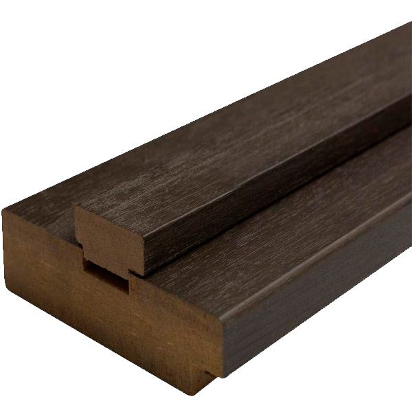 Дверная коробка ОМиС ПВХ под добор 100x33 мм венге димчаcтий