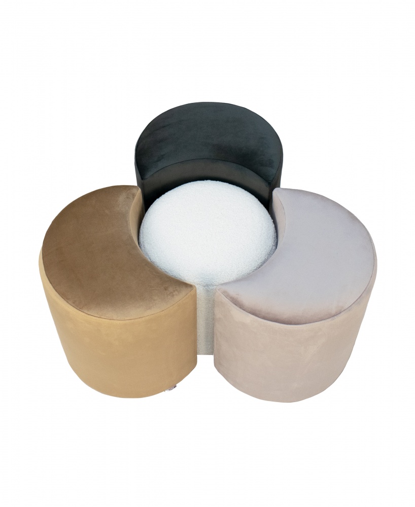 Пуф Примтекс Плюс MOON HL-91 400х400 мм пудровий