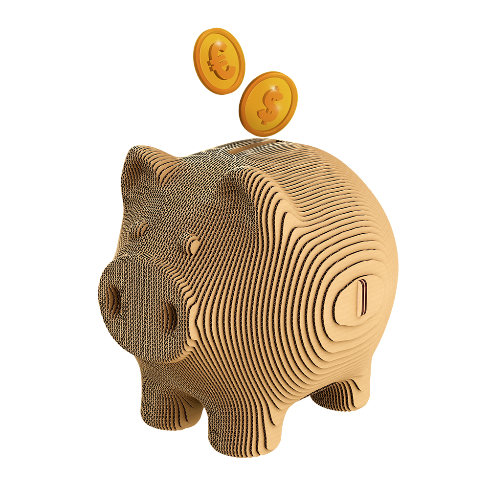Конструктор картонный Cartonic 3D Puzzle PIGGY MONEY BANK CARTPIGGY