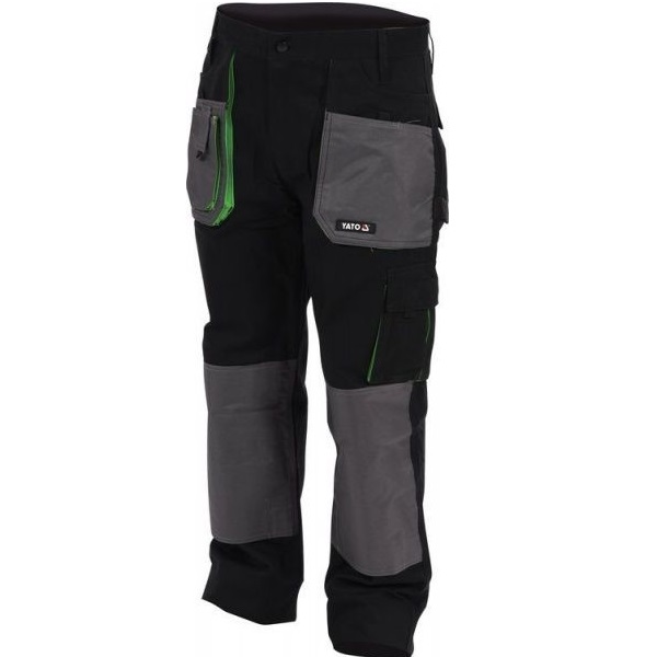 Брюки рабочие YATO р. M YT-80165 черно-серый