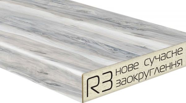 Столешница LuxeForm R3 / S631 Полярис влагостойкая 3050x600x38 мм