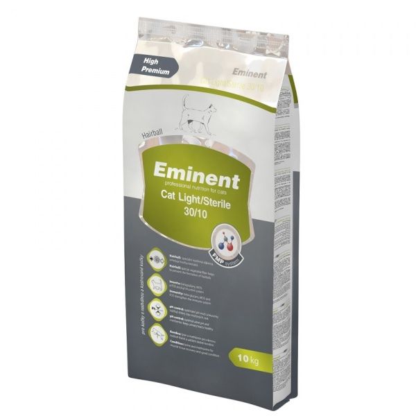 Корм Eminent Adult Cat Light/Sterile для стерилізованих котів та з надмірною вагою 10 кг