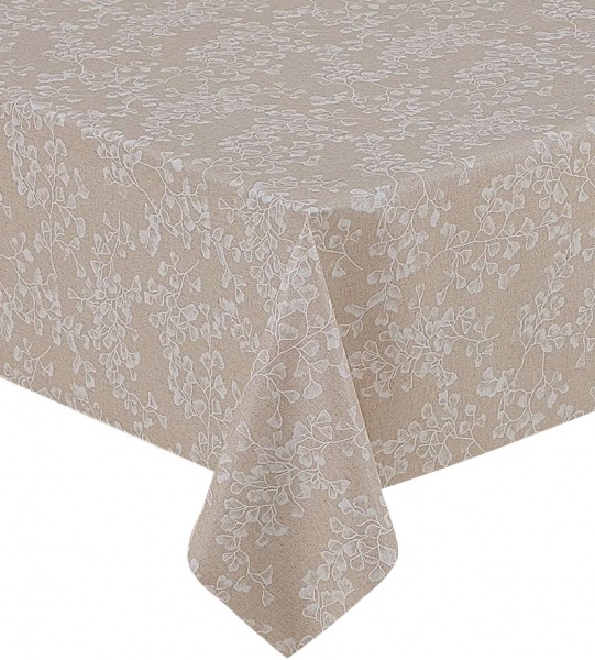 Скатерть Прованс мелколистная 137x180 см бежевый Dariana 