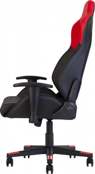 Крісло Nowy Styl HEXTER MX R1D TILT PL70 ECO/01 BLACK/RED FR чорний/червоний 