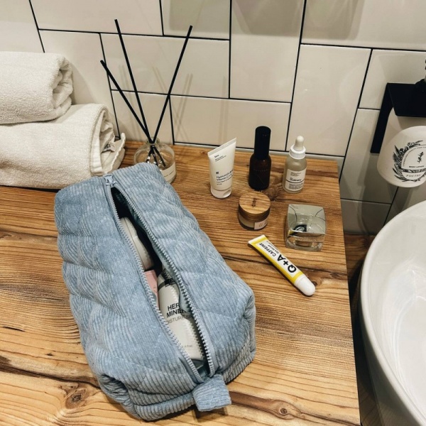 Косметичка Organize Косметичка вельветова Organize 24*13*13 см (блакитна) голубой 