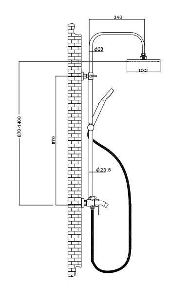 Смеситель для ванны Mixxen CLYDE хром (с колонной) с/акс MXBZ0652