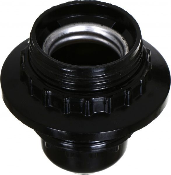 Патрон электрический UP! (Underprice) с гайкой 4 А E27 бакелит черный