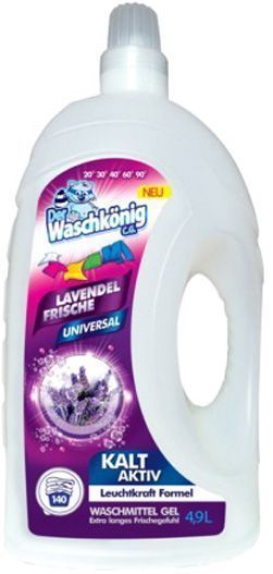 Гель для машинной и ручной стирки WASCHKONIG UNIVERSAL LAVENDEL 4,9 л