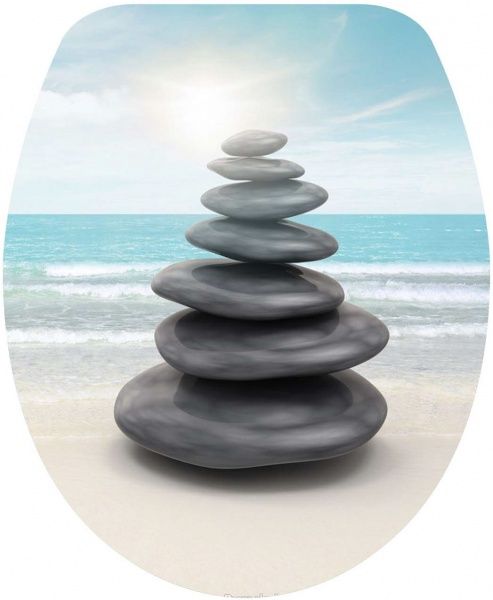 Сиденье для унитаза Rapal Sea 203 3D-дизайн дюропласт