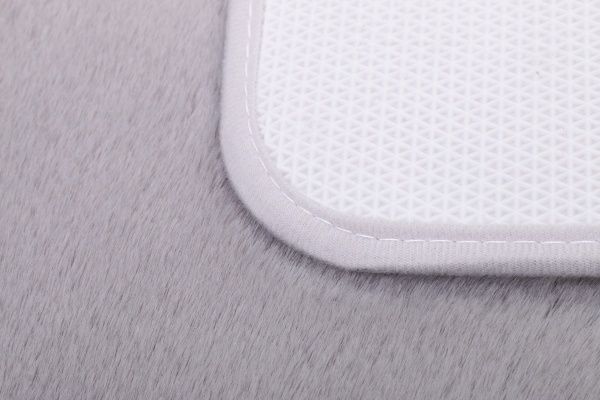 Коврик для ванной комнаты Luna rabbit 50x80 смсерый