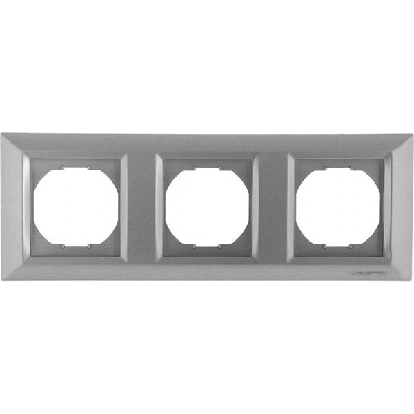 Рамка тримісна UP! (Underprice) Vesta горизонтальна сірий