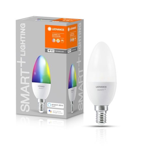 Умная лампа Ledvance SMART+ WiFi Candle 5 Вт B39 матовая E14 220 В 2700-6500 К 