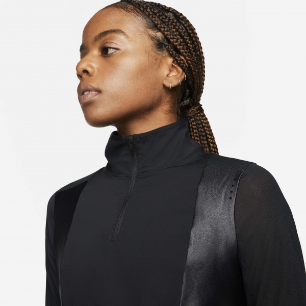 Джемпер Nike SDC W NKCT PRT 1/2 ZIP TOP DD3865-010 р. S чорний