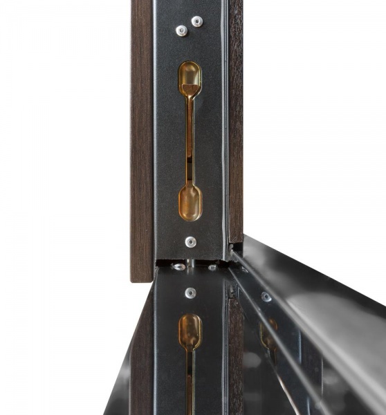 Дверь входная Булат Термо House-703 венге темный 2050x1200 мм левая