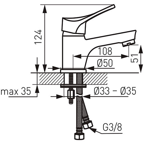 Смеситель для умывальника Ferro Stillo BSL2
