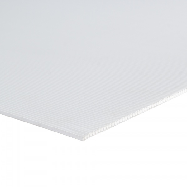 Лист із сотового поліпропілену Гофропласт білий 4x1000x2000 мм 