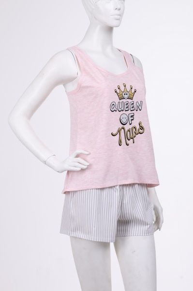 Піжама жіноча Smileyworld 003/12161 р. S рожевий із сірим 