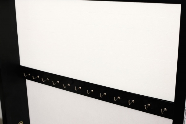 Напольное зеркало с секцией для хранения аксессуаров PS160-A4014 360x1230 мм черный 