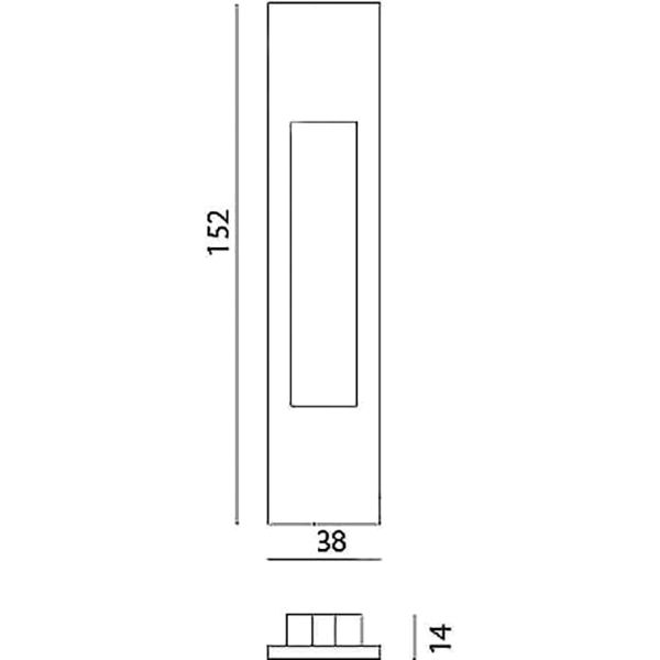 Ручка для розсувних дверей MVM SDH-2 White білий