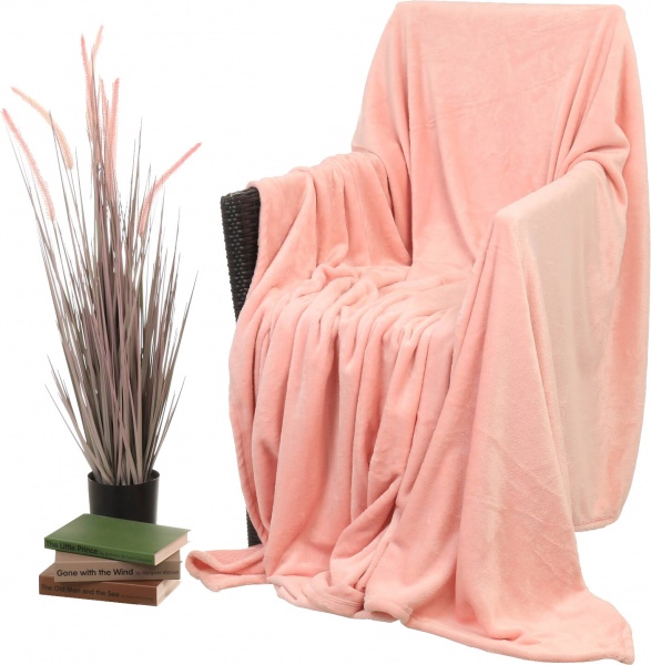 Плед Rose Quartz 200x220 см персиковый La Nuit 