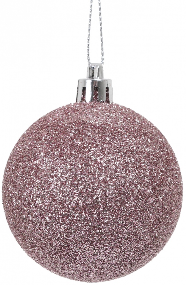 Набор елочных шаров Современный розовый с золотым d 60 мм 48 шт./уп.