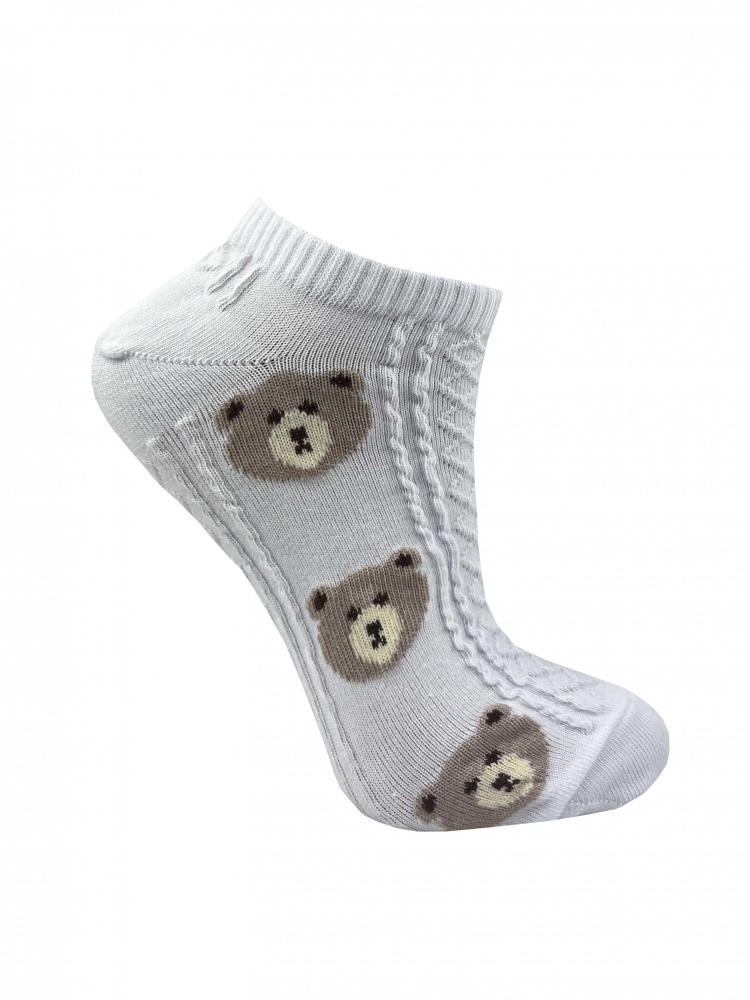 Носки женские Premier Socks Ажурные мишки р.23-25 белый