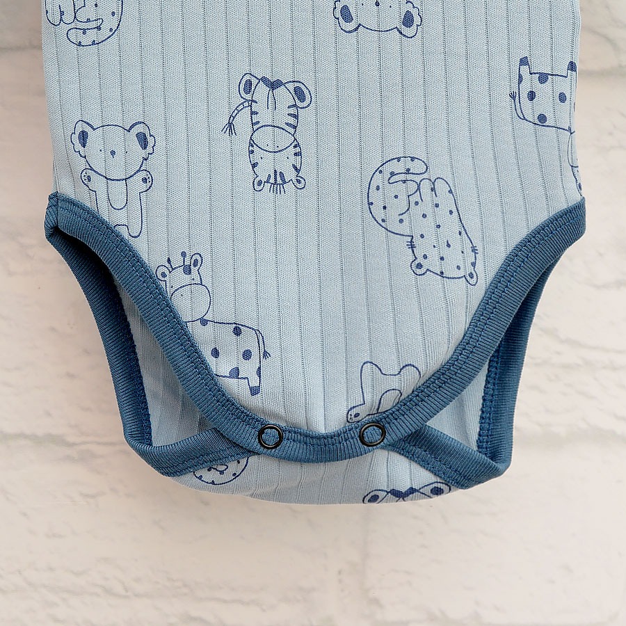 Боди детское для мальчика Blanka Животные р.62-68 синий 110839