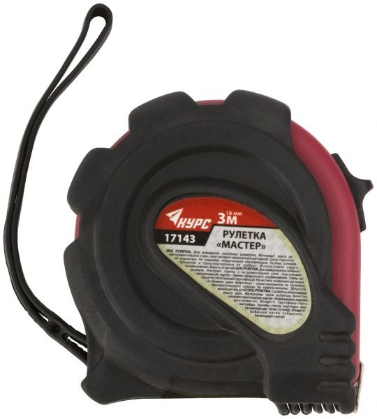 Рулетка Майстер 17143 3 м x 16 мм