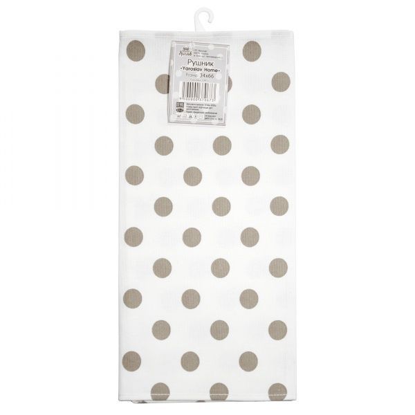 Рушник кухонний 37067 34x66 см Yaroslav Home білий із бежевим 