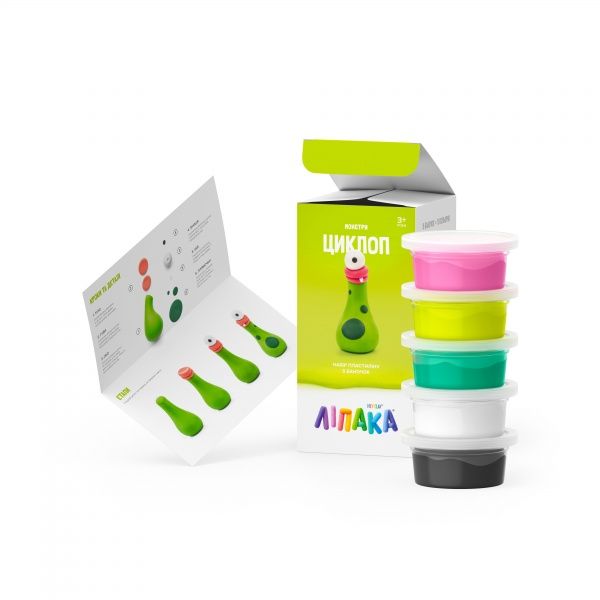 Интерактивный игровой набор Липака Пластилин с приложением Claymate Циклоп MMN004