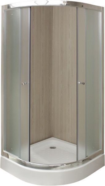 Душевая кабина Korra K-602 90x90 профиль хром, стекло матовое