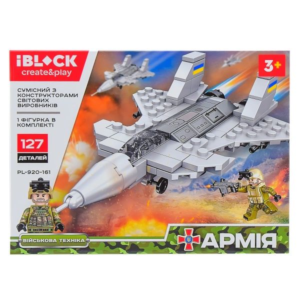 Конструктор Iblock Армия, 8 видов в ассортименте PL-920-161