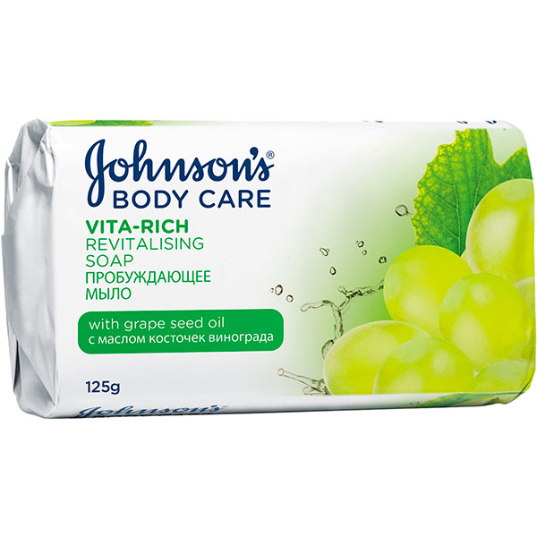 Мыло Johnson's Baby Care Vita Rich С маслом косточек винограда 125 г