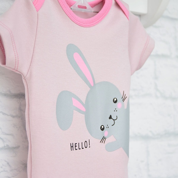 Боди детское для девочки Blanka Привет р.80 розовый 12944 