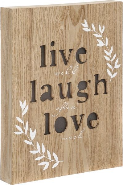 Декор настенный LED Live lough love 26x20 см 