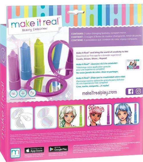 Набір Make it Real з трьох блисків для губ Маленька модниця