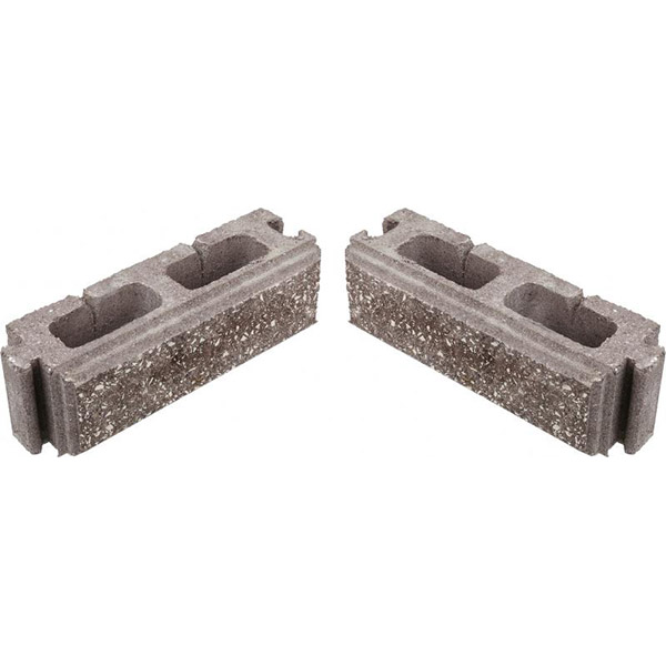 Элемент подмурка Кая 80x240x75 мм коричнево-белый Моноліт-Брук 