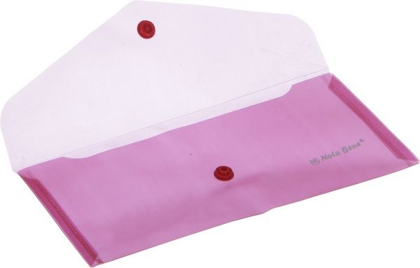 Папка-евроконверт на кнопке красная Nota Bene