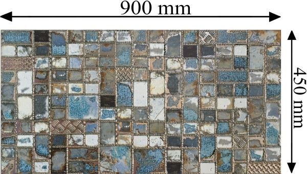 Плитка SALONI Фаундри кросби ирис 45x90 