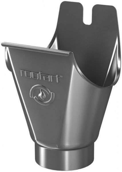 Воронка желоба ROOFART 125/87 мм цинк 